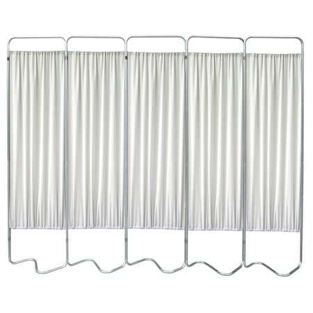 Omnimed 5 Section Beamatic Privacy Screen with Fabric Panels, Frost 153055-45